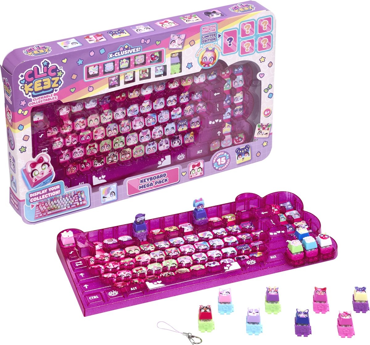 Clickeez Series 1 - Keyboard Mega Pack - Fidget Toys - Toetsenbord fidget - Verpakkingsschade