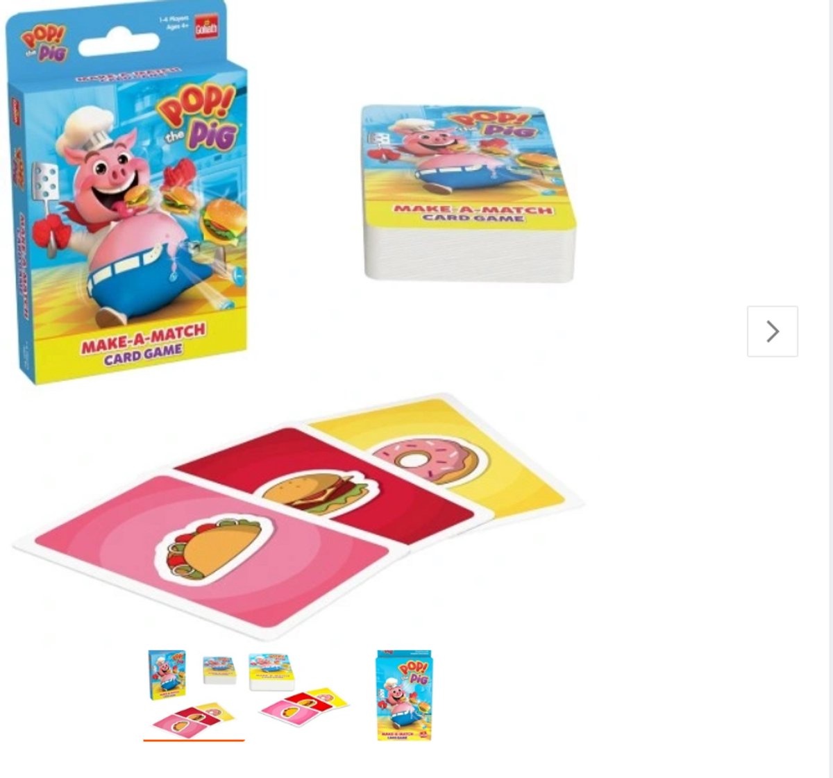 Goliath Toys Pop! the Pig Make a match Kaartspel