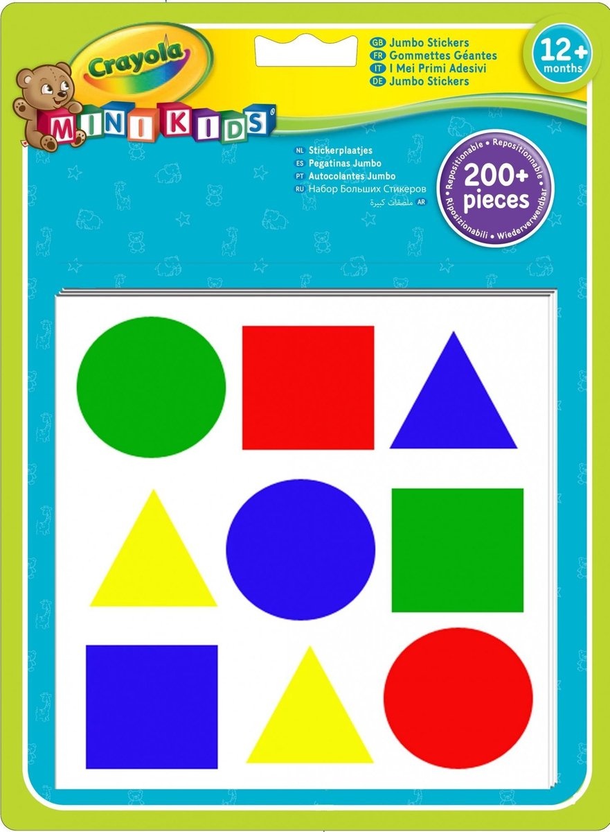 Crayola Mini Kids - Jumbo Stickers Vormen - Verpakkingsschade