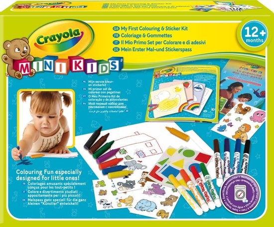 Crayola Mini Kids - Kleur en sticker set - Verpakkingsschade