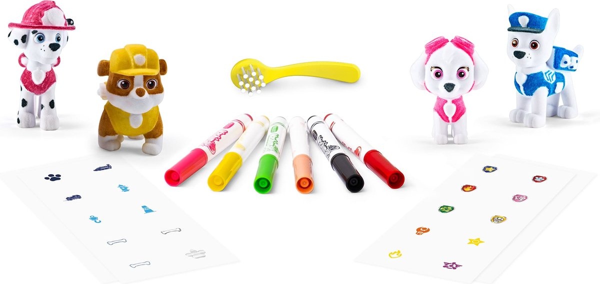Crayola - Washimals - Hobbypakket - Paw Patrol - Activiteitenset met 4 Puppy's
