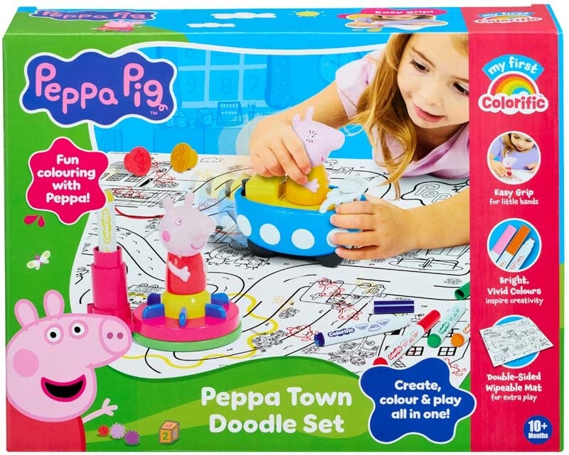 Colorific Peppa Pig Peppa Town Doodle Set - Tekenset