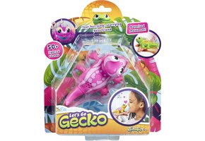 Animagic Let's go Gecko - Speelgoedrobot Gekko - Roze