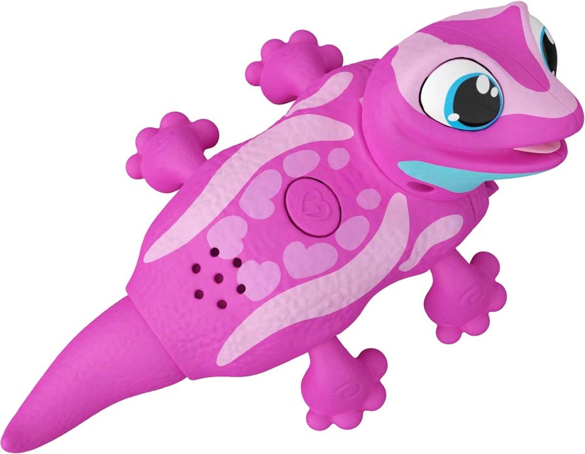 Animagic Let's go Gecko - Speelgoedrobot Gekko - Roze