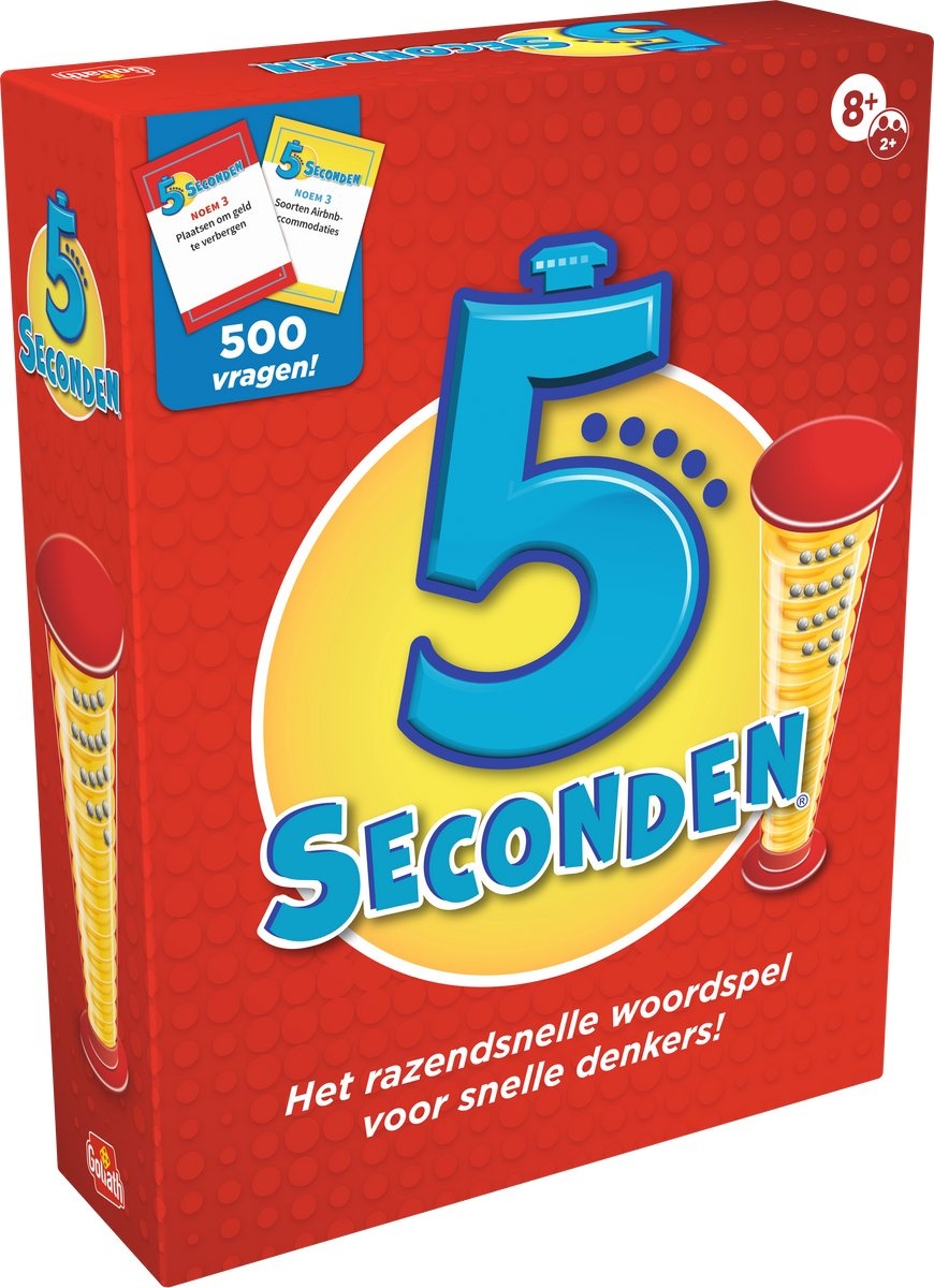 Goliath 5 Seconden - Partyspel - Kaartspel - Raadspel - Familiespel - Verpakkingsschade