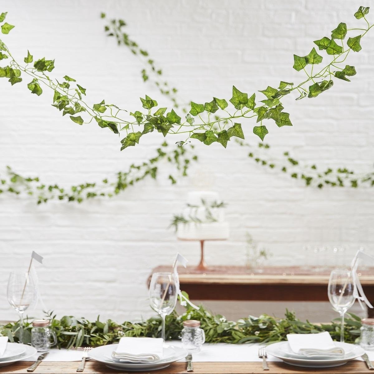 Ginger Ray - 5 Plantenslingers - Feestdecoratie - Groen - Plastic