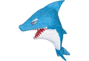 Amscan Piñata Haai Junior 50 Cm Papier Blauw/wit