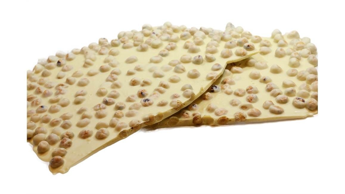 Breekchocolade wit Hazelnoot 500 gram