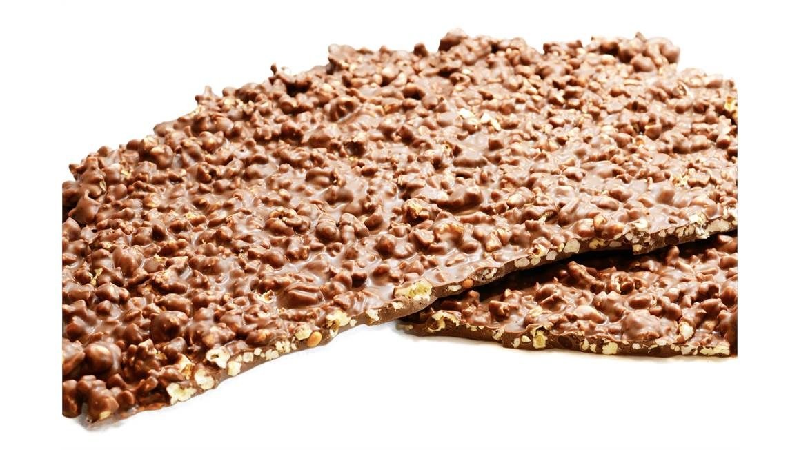 Breekchocolade melk popcorn 500 gram