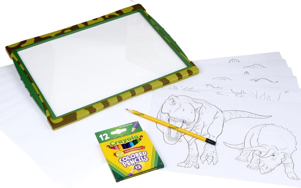 Crayola - Light Up Tracing Pad Dinosaur Edition