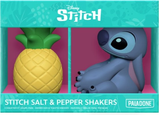Stitch en Pineapple zout- & peperstrooiers - Officieel gelicentieerde Disney Lilo & Stitch