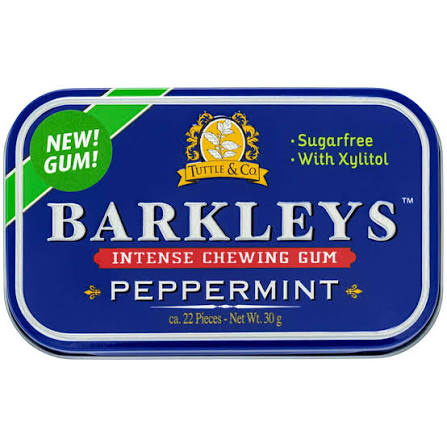 Barkleys - Tin Peppermint Gum 30 Gram