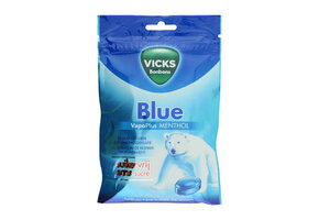 Vicks Blue menthol suikervrij bag (72 gr)