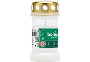 Bolsius - Herdenkingslicht - Met deksel - Wit - 50 branduren