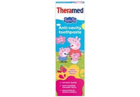 Theramed Junior Peppa Pig Red Fruits 0-6 Tandpasta