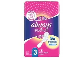 Always Maandverband Platinum Day Night 20 St