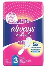 Always Maandverband Platinum Day Night 20 St