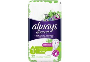 Always Discreet - Maandverband - Lichte Bescherming - 22 Maandverbandjes