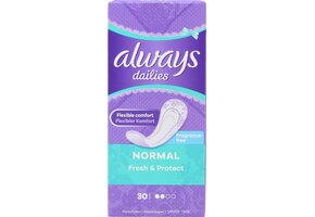 Always Dailies inlegkruisjes Normal 30st Geurvrij