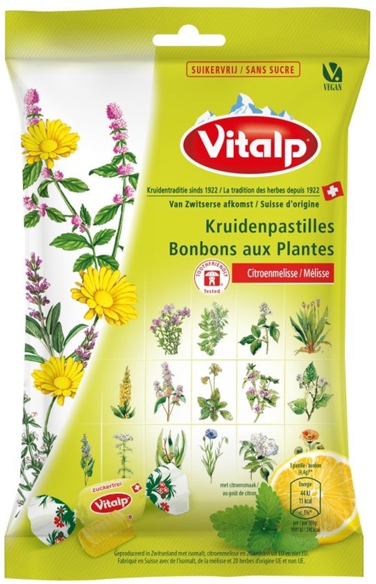 Vitalp Citroenmelisse suikervrij 75 Gram