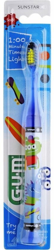 Sunstar Gum Kids - 7+ jaar tandenborstel - Paars