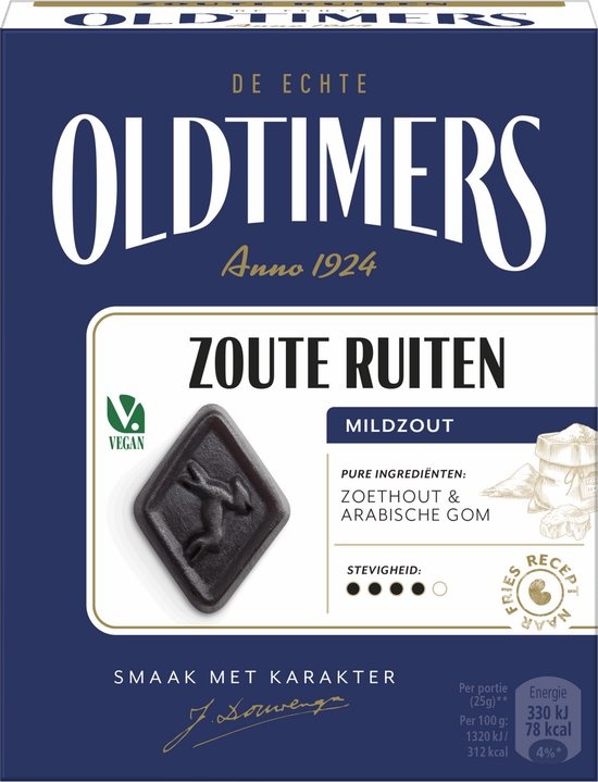 Oldtimers Hindelooper Ruitjesdrop 185 gr