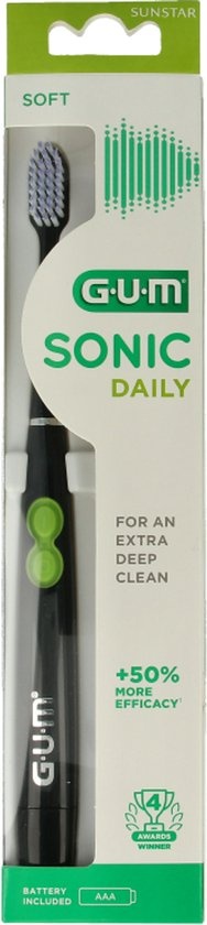 GUM - Elektrische Tandenborstel - Sonic Daily Zwart