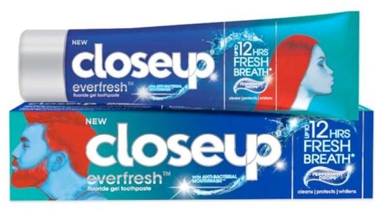 Closeup Everfresh Peppermint Drops Tandpasta 90 Gram