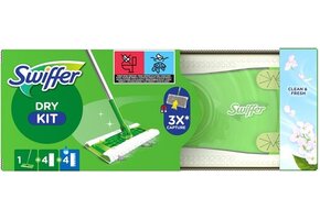 Swiffer Dry Kit Vloer clean & fresh 4D+4W (1 set)