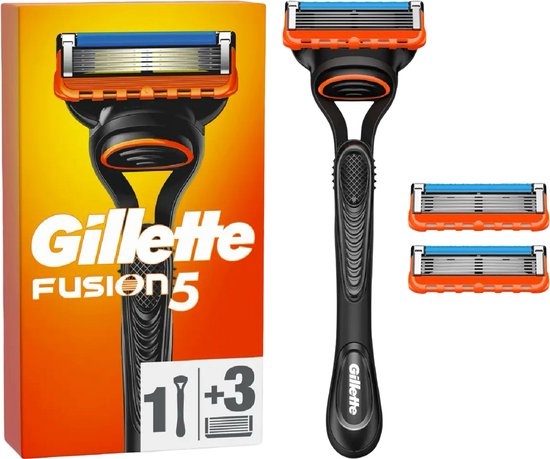 Gillette - Fusion 5 - Scheerset - Precisie en comfort - Houder & 3 Navulscheermesjes