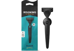 Boldking Scheermes met scheermesjes Regular - Scheerset Man & Vrouw - Normale Huid - Heren & Dames - Razor Blade Mannen