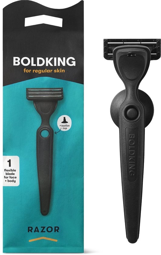 Boldking Scheermes met scheermesjes Regular - Scheerset Man & Vrouw - Normale Huid - Heren & Dames - Razor Blade Mannen