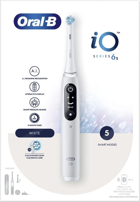 Oral-B iO 6 - Vibrerende tandenborstel - Wit