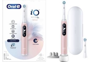Oral-B iO 6S Volwassene Vibrerende tandenborstel Roze, Wit