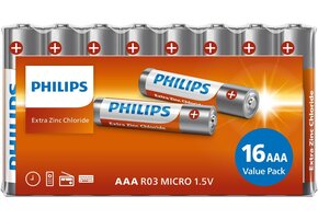 Philips LongLife Batterijen AAA - voordeelverpakking - 16 stuks