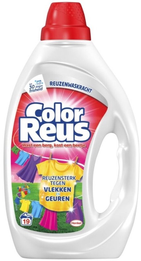 Witte Reus Wasmiddel Color Reus Gel 19 Wasbeurten - 855 ml