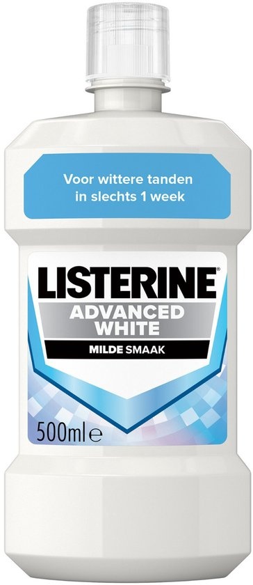 Listerine Mondwater Advanced White Mild 500 ml