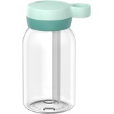 Mepal Drinkfles met rietje Campus - 450 ml - Waterfles kinderen - Lekdicht - Hygiënische draaideksel - Cool mint