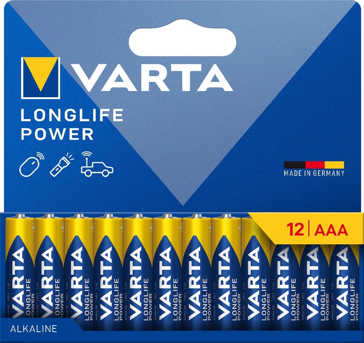 Varta Longlife Power AAA 12 stuks