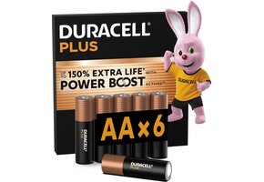 Duracell Plus AA - alkaline batterijen - 1,5V, LR6 - 6 stuks
