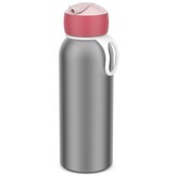 Mepal Isoleerfles flip-up Campus - 350 ml - 12 uur koud / 4 uur warm - Drinkfles met rietje voor kinderen - Cool pink