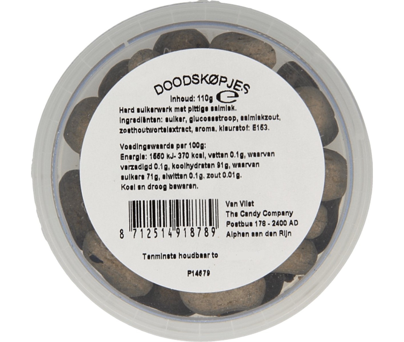 Kindly's Doodskopjes 125 gr
