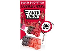 Autodrop - Snoep - Dwaze Dropfruit Dubbeldekkers - 1 doosje - 280 gram