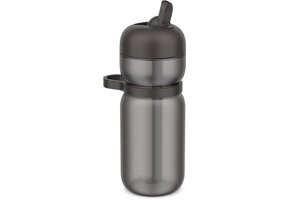 Mepal Drinkfles flip Sport - 600 ml - Flip en drink - Lekdicht - Draaglus en comfortabele grip - Vaatwasmachinebestendig - Drinkflessen - Graphite black