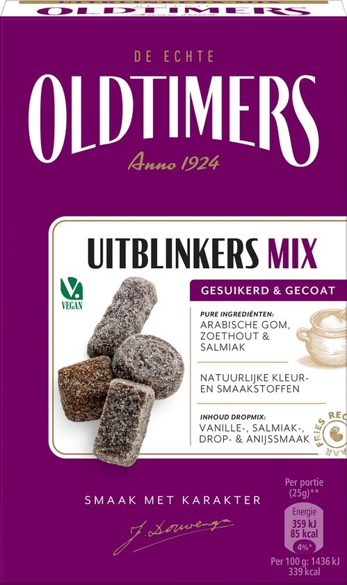 Oldtimers - Drop - Uitblinkers Mix - 1 doosje - 235 gram