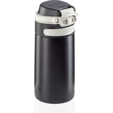 Leifheit thermosbeker Flip - 350 ml - RVS - zwart