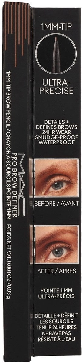 MAC Pro Brow Definer 1 Mm Tip Brow Pencil 24 Hour Waterproof