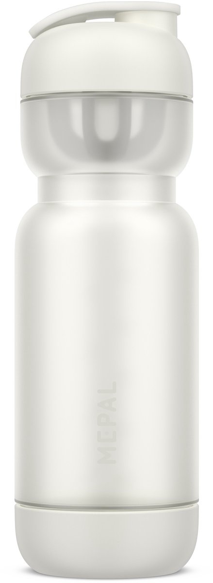 Mepal Shakebeker Sport - 800 ml - Shake en drink - Inclusief mixer & maatverdeling - Eenvoudig schoon te maken - Drinkflessen - Ceramic white