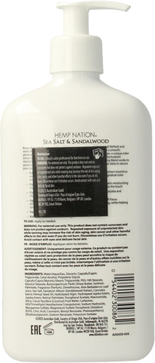 Australian Gold Hemp Nation Sea Salt & Sandalwood - 535 ml - aftersun