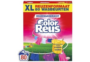 Witte Reus Wasmiddel Poeder Gekleurde Was 80 Wasbeurten - 4 kg